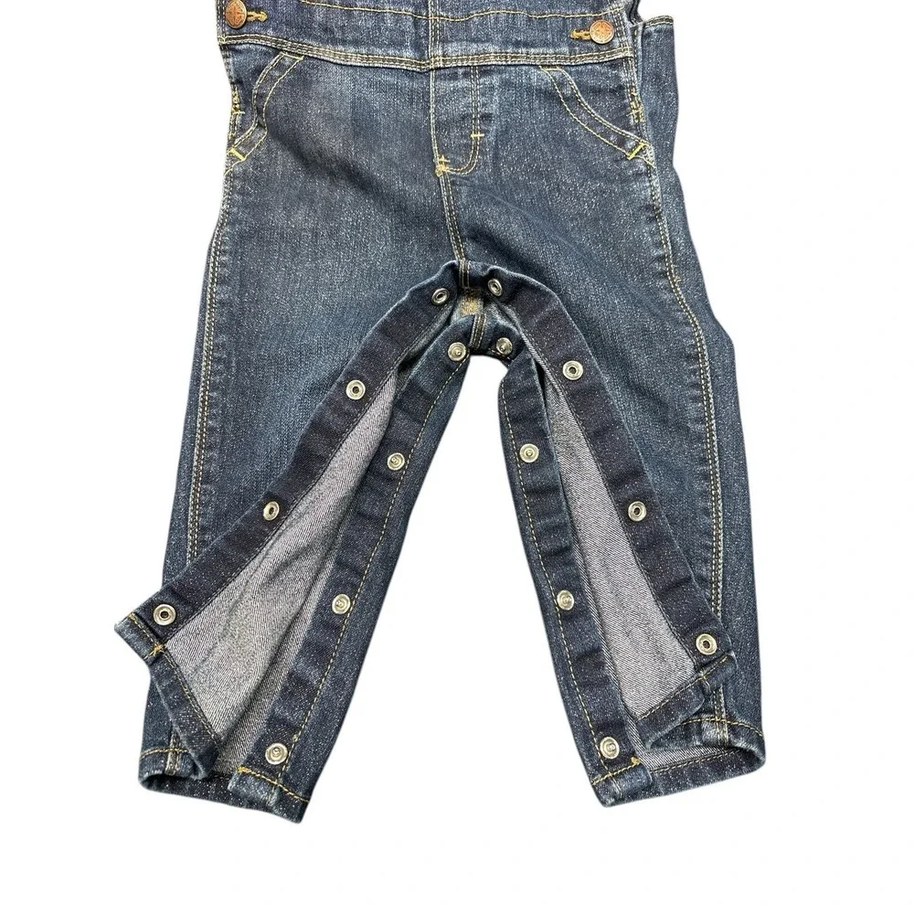 OshKosh‎ B'gosh Denim Sparkle Overalls • 18 Months • Jean Vestbak Bibs